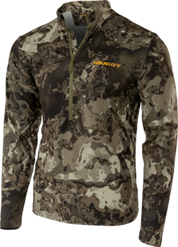 Picture of Muddy TR Lightweight Quarter Zip Long Sleeve Shirt Veil Canyon Grey L MUD-LW-QZ-VCG-L