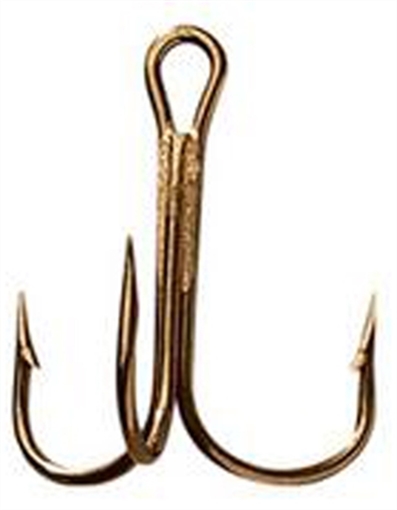 Picture of MUSTAD TREBLE RINGEYE 25BX BRONZE 3551BR-3/0-25