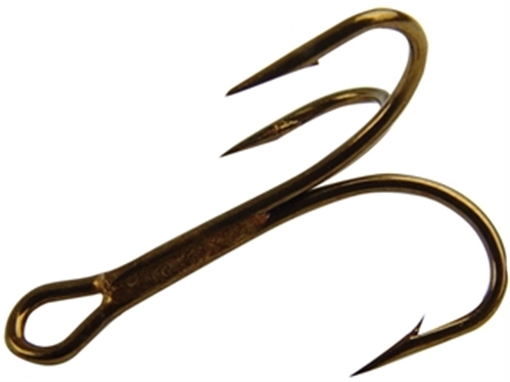Picture of MUSTAD TREBLE RINGEYE 25BX BRONZE 3551BR-7/0-25