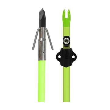 Picture of Muzzy Classic Chartreuse Fish Arrow with Gar Point & Safety 1420-GBS