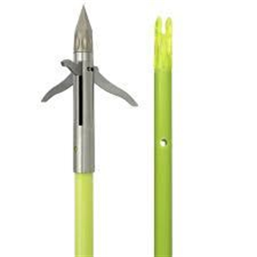 Picture of Muzzy Iron 3-Blade Fish Point w Chartreuse Arrow 1039