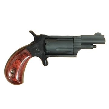 Picture of NAA 22M Mini Revolver Handgun .22 Magnum 5rd Capacity 1.625" Barrel Stealth Grey with Rose Grip NAA-22M-SG-RW