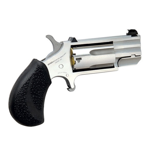 Picture of North American Arms Pug 22 WMR 5 Shot 1" Ported Barrel, Overall Stainless Steel Finish, Black Polymer Grip, XS White Dot Sight PUGDP