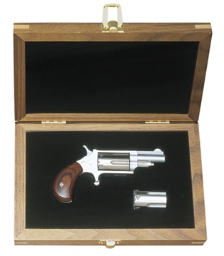 Picture of NAA-Collector Sets 22 LR/M Mini-Revolver Walnut Display Case 1 5/8" Barrel 5rd NAA-22MC-C