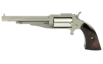 Picture of North American Arms The Earl, Single Action Only, Revolver, 22 WMR, 4" Barrel, Matte Finish, Stainless Steel, Silver, Wood Grips, Fixed Sights, 5 Rounds NAA-1860-4 18604