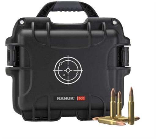 Picture of Nanuk 905 Ammo Case 223Rem Black/White Resin 525rds 905AMMO1