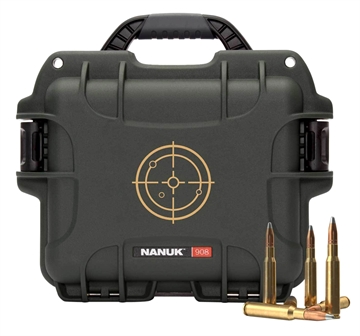 Picture of Nanuk 908 Ammo Case 223Rem Olive/White Resin 600rds 908AMMO6