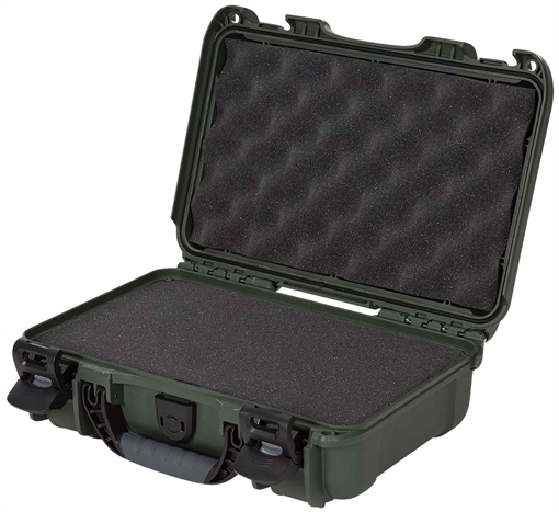 Picture of Nanuk 909 Waterproof & Airline Approved Olive Resin w/ Cubed Foam 11.44" L x 7" W x 3.68" H Interior Dimensions 9091006