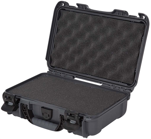 Picture of Nanuk 909 Waterproof & Airline Approved Graphite Resin w/ Cubed Foam 11.44" L x 7" W x 3.68" H Interior Dimensions 9091007