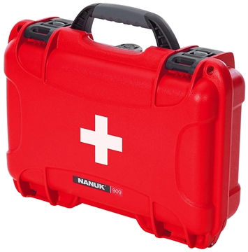 Picture of Nanuk 909 First Aid Case Red Resin w/ Latches 909FSA9