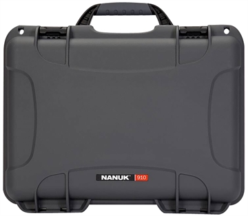 Picture of Nanuk 910 Glock Compatible 2 Up Pistol Case Graphite Resin w/ Closed-Cell Foam Padding 13.20" L x 9.20" W x 4.10" H Interior Dimensions 910GLOCK7