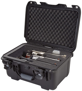 Picture of Nanuk  918 3 Up Revolver Case Black Polymer w/ Foam Padding & Latches 14.90" L x 9.80" W x 8.60" H Interior Dimensions  918-REV01
