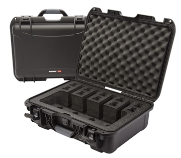 Picture of Nanuk 925 4 UP Pistol Case Waterproof Black Resin w/ Closed-Cell Foam Padding 17" L x 11.80" W x 6.40" H Interior Dimensions 9254UP1