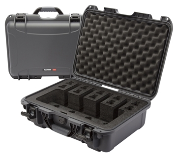 Picture of Nanuk 925 4 Up Gun Case Waterproof Graphite Resin w/ Closed-Cell Foam Padding 17" L x 11.80" W x 6.40" H Interior Dimensions 9254UP7