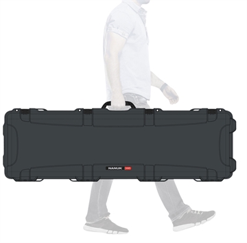 Picture of Nanuk 995 Waterproof Graphite Resin with Foam Padding & Lockable Latches for Rifles 52" L x 14.50" W x 6" H Interior Dimensions 9951007