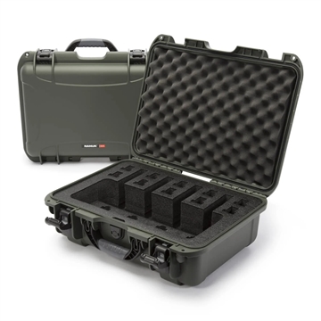 Picture of Nanuk 925 4 UP Pistol Case Waterproof Olive Resin w/ Closed-Cell Foam Padding 17" L x 11.80" W x 6.40" H Interior Dimensions 9254UP6