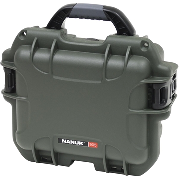 Picture of Nanuk Hard Cases Nanuk Pistol and Accessory Hard Case w/Foam Olive 9.4 in. x 7.4 in. x 5 in 905S-010OL-0A0