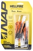 Picture of NAP Quickfletch Hellfire Fletching White Orange/ 6 Pack NAP60034