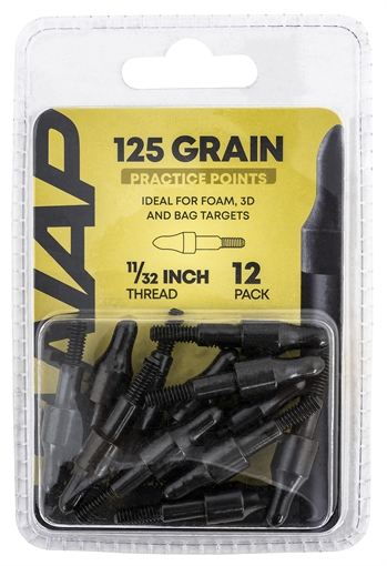 Picture of NAP 3D Practice Points Field Tips Fixed 125 GR Black/ 12 Pack NAP60P3DP1132X