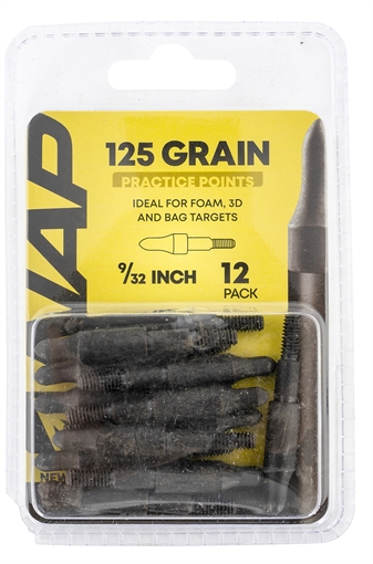 Picture of NAP 3D Practice Points Field Tips Fixed 125 GR Black/ 12 Pack NAP60P3DP932X