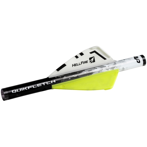 Picture of New Archery Products NAP Quikfletch Hellfire White/Yellow/Yellow 2 in. 6 pk NAP-60-033