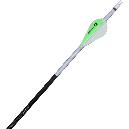 Picture of New Archery Products NAP Quikfletch Quickspin 4 Fletch Rap White and Green 2 in. NAP-60-1004