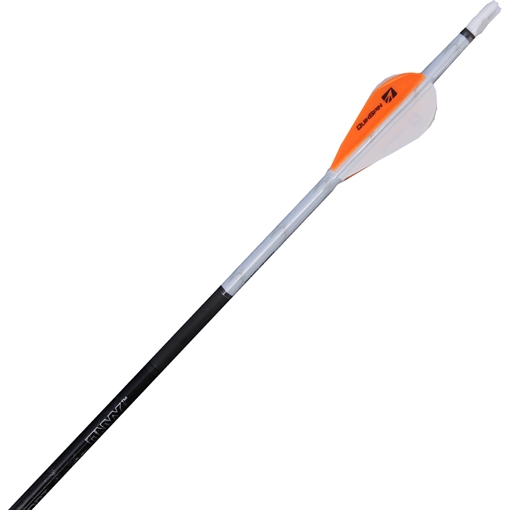 Picture of New Archery Products NAP Quikfletch QuickSpin 4 Fletch Rap White and Orange 2 in. NAP-60-1005