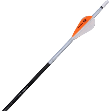 Picture of New Archery Products NAP Quikfletch QuickSpin 4 Fletch Rap White and Orange 2 in. NAP-60-1005