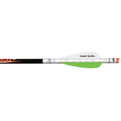 Picture of New Archery Products NAP Quikfletch Twister Fletch Rap White and Green 2 in. NAP-60-1000