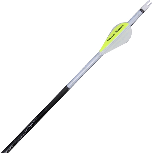 Picture of New Archery Products NAP Quikfletch Twister Fletch Rap White and Yellow 2 in. NAP-60-1002