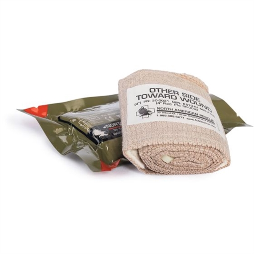 Picture of North American Rescue Dressing, 4" Flat, Emergency Trauma Dressing, Medical 30-0093