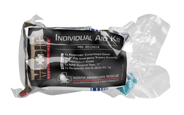 Picture of North American Rescue Individual Aid Kit, Medical Kit 85-0404