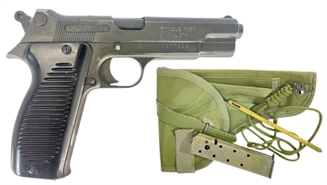 Picture of NAVY ARMS MAC 50 PISTOLS SURPLUS 9MM PISTOL W/ HLSTER, CLEANING KIT, LANYARD, ORIGINAL FRENCH MANUAL MAC50FG