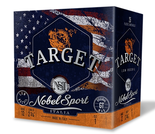 Picture of Nobel/eurosports Llc Target Low Recoil 12Gauge 2.75" 1oz 8.5Shot 25 Per Box/10Case ANSLR185