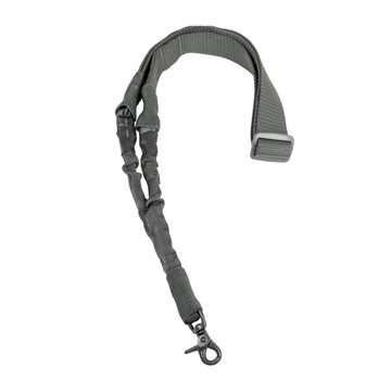 Picture of NcStar Single Point Sling Urban Gray Nylon 44"-60" OAL Adjustable Bungee Rifle AARS1PU