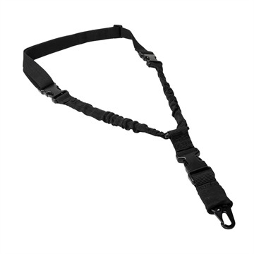 Picture of NcStar Single Point Sling Deluxe Black Nylon 30"-38" Adjustable Bungee ADBS1PB