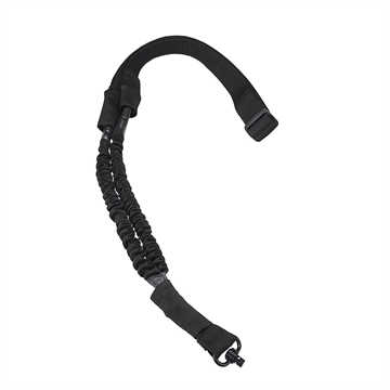 Picture of NcStar VISM 1 Point Sling Black Nylon Strap w/Elastic Shock-Cord 46"-64" OAL Adjustable Bungee AQDBS1B