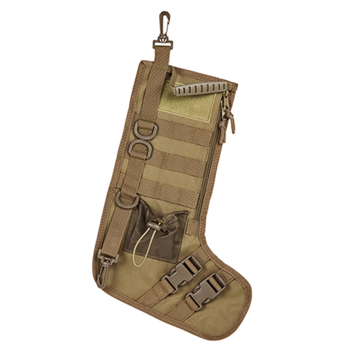 Picture of NC STAR TACTICAL STOCKING HOLIDAY W/ HANDLE TAN 15"X10.5"X6.5" CNSTKG2986T