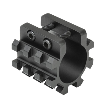 Picture of NcStar 12ga Shotgun Tri-Rail Weaver Style Mount for 1" Magazine Tube MT12G