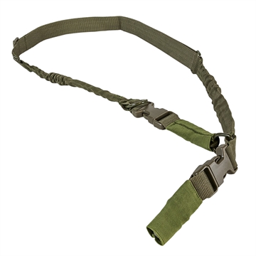 Picture of NcStar VISM Sling Green Nylon Strap w/Elastic Shock-Cord 55"-72" OAL Adjustable Bungee AARS21PG