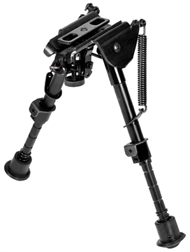 Picture of NcStar Precision Grade Compact Notched Bipod 5.5-8" w/Notched Legs Aluminum/Steel Includes 3 Adapters ABPGC2