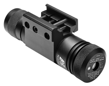 Picture of NcSTAR Compact Green Laser with Weaver Mount, Fits Picatinny/Weaver Rail, Black APRLSG