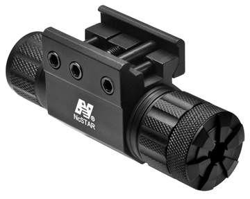 Picture of NcSTAR Compact Green Laser with Weaver Mount, Fits Picatinny/Weaver Rail, Black APRLSMG