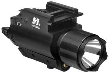 Picture of NcStar Flashlight & Green Laser Black Anodized 200 Lumens White Cree LED AQPFLSG