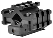 Picture of NcStar Tri-Rail Universal Barrel Mount Black Anodized Red Laser ATRLS