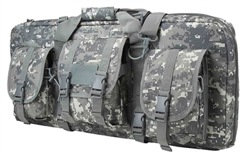 Picture of NcStar VISM Deluxe SubGun Case 28" Digital Camouflage PVC Fabric w/ Exterior Pockets Zippers & Padding for 2 AR or AK Pistols CVCPD2962D28
