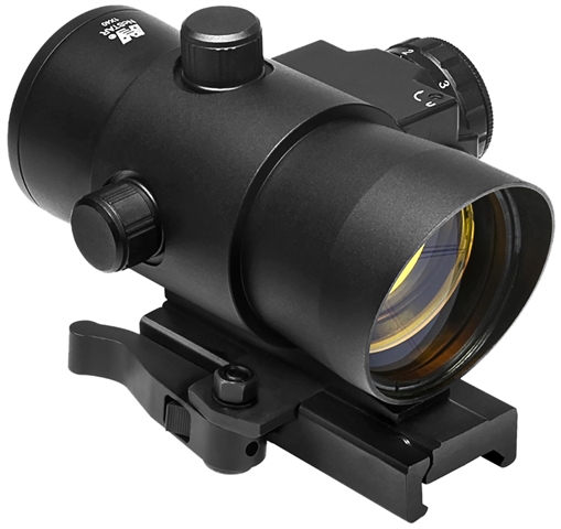 Picture of NcStar 40mm Red Dot with Red Laser Black Anodized 1 x 3 MOA Red Dot DLB140R