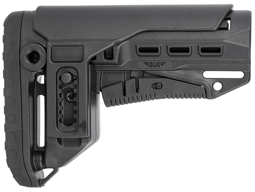 Picture of NcStar DLG-130-052 Compact PCP52 Mil-Spec Stock Black Synthetic Collapsible with Adjustable Cheekpiece VG130052