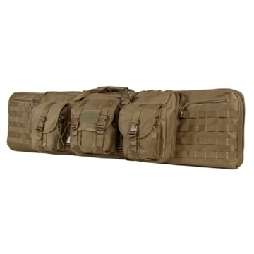 Picture of NCSTAR DOUBLE CARBINE CASE 46" TAN NYLON W/ SHOULDER STRAPS AND 3 ACC POCKETS CVDC2946T-46