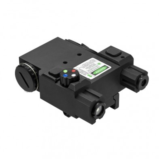 Picture of NCSTAR GREEN LASER W/ 4X LED NAV LIGHT LOCKING QR PIC RAIL MOUNT W/ PRESSURE SWITCH VLG4NVQRB